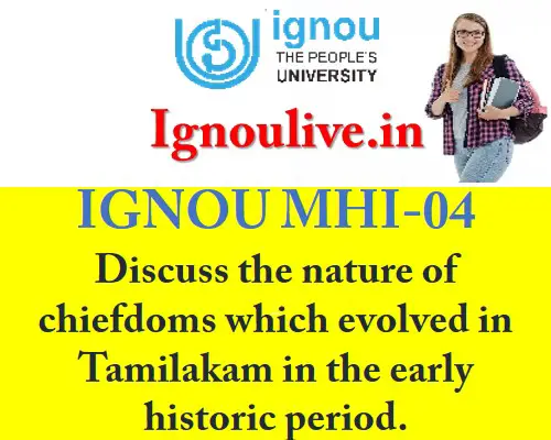 Discuss the nature of chiefdoms which evolved in Tamilakam in the early historic period