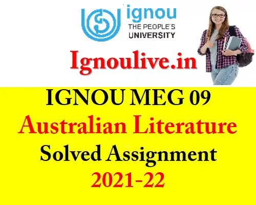 IGNOU MEG 09 Solved Assignment 2021-22
