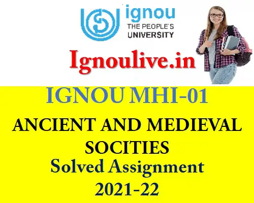 IGNOU MHI-01 Solved Assignment 2021-22