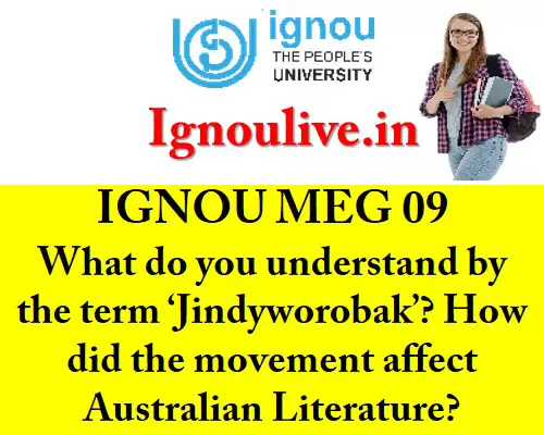 What do you understand by the term ‘Jindyworobak’ How did the movement affect Australian